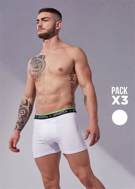 Pack X Boxers Classic Blanco O Ant Rtida Sport