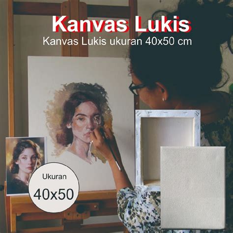 Jual Kanvas Lukis 40x50 Canvas Lukis 40 X 50 Cm Shopee Indonesia