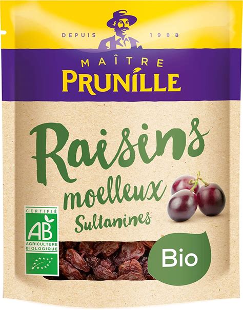 Ma Tre Prunille Raisins Secs Moelleux Sultanine Fruits Secs Bio