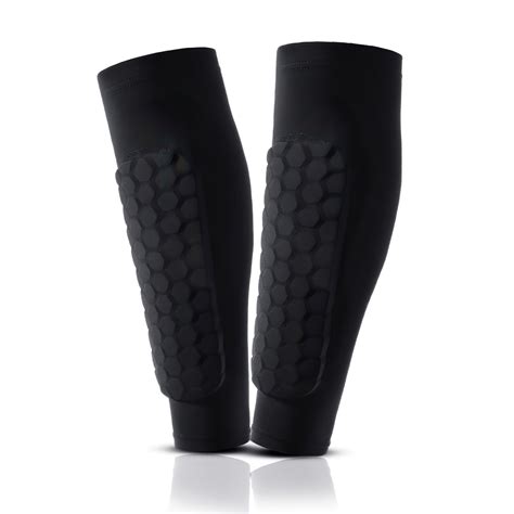 Bestsky Pair Soccer Shin Guards Padsanti Skid Keep Dry Honeycomb Anti