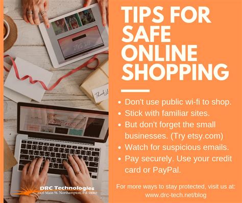 Safe Online Shopping 9 Tips To Stay Protected DRC Technologies IT