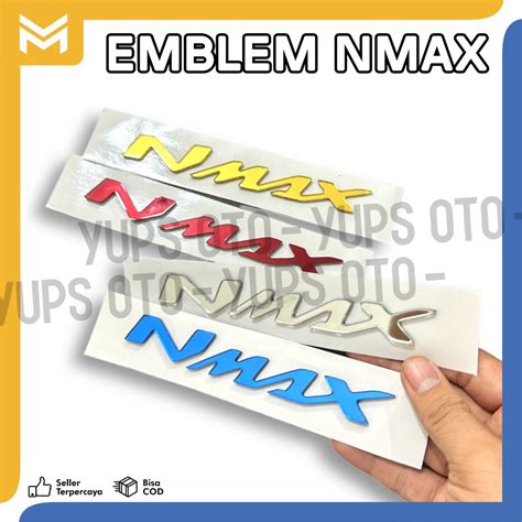 Jual EMBLEM NMAX AKRILIK 3D SET SEPASANG KANAN KIRI STICKER KACA LOGO