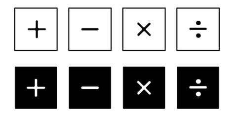 Einfaches Mathematisches Symbol Auf Schwarz Wei R Ckwand Math Vektor