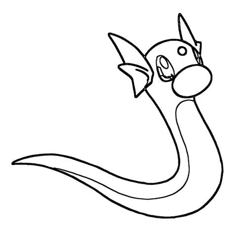 Dratini Coloring Page Print Ideashortcut