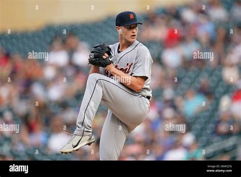 Detroit Tigers Starting Pitcher Matt Manning Winds Up During The Second