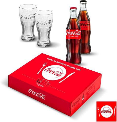 Coca Cola Coke Meal Box 2 Bicchieri Contour Originali Coca Cola E 2