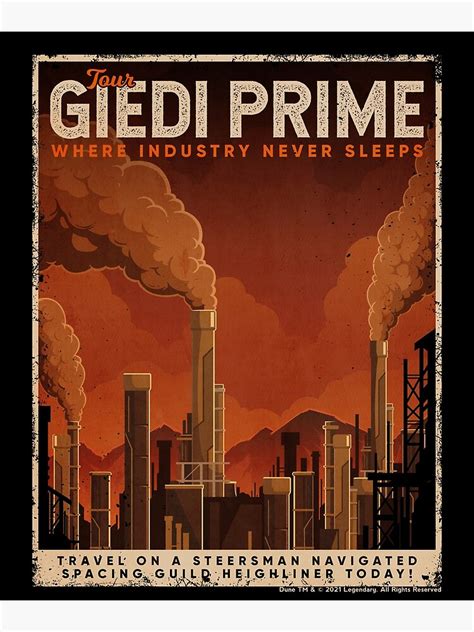 "Giedi Prime Retro Vintage Tourism Decal" Poster for Sale by B-Cubed-Shirts | Redbubble