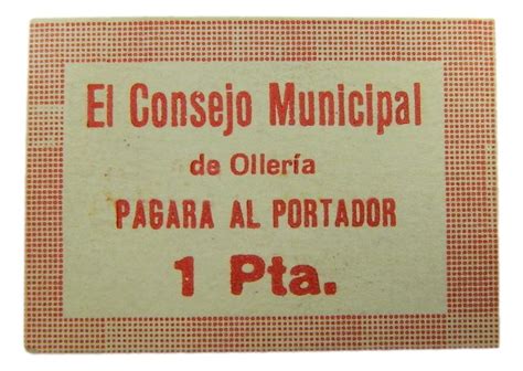 Olleria Billete Peseta Agb C Sc Monedalia Es