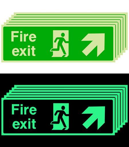 Photoluminescent Signs Photoluminescent Fire Exit Signs