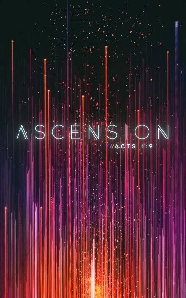 Ascension Day Modern Church Bulletin | Clover Media