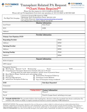 Fillable Online Providence Health Plan Prior Authorization Form 2016