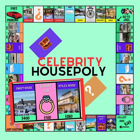 Taylor Swift Harry Styles Monopoly Board Game Night Printable Game