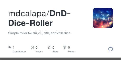 GitHub - mdcalapa/DnD-Dice-Roller: Simple roller for d4, d6, d10, and ...