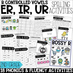 2nd Grade ER IR UR Worksheet Engaging Activities For Phonics Practice