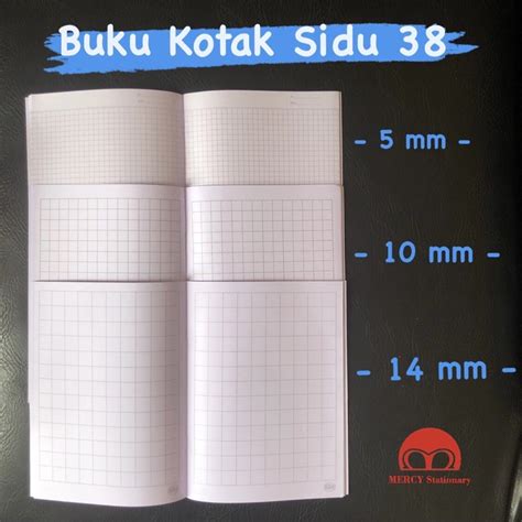 Jual Buku Tulis Garis Mandarin Kotak Besar Kotak Kecil Sidu Buku Kotak Matematika Strimin Sinar