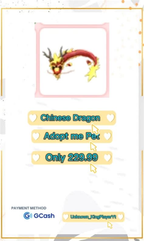 Chinese Dragon Adopt Me Video Gaming Video Games Others On Carousell