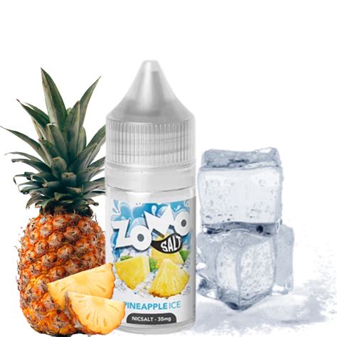 Liquido Zomo Nicsalt Pineapple Ice Cigarro Eletr Nico Pre O