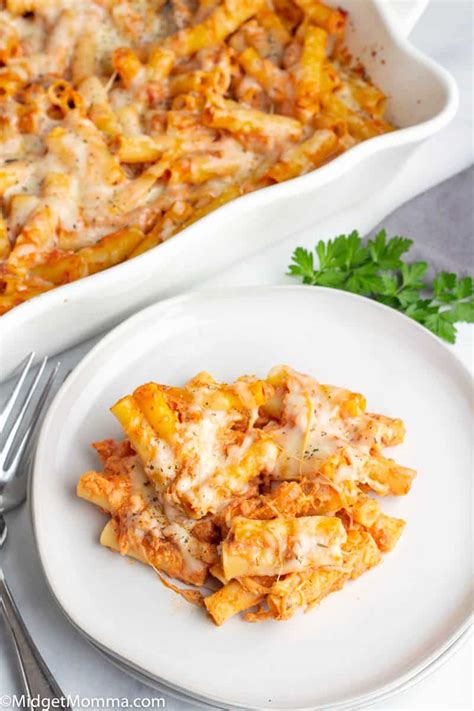 Cheesy Easy Baked Ziti Recipe Midgetmomma