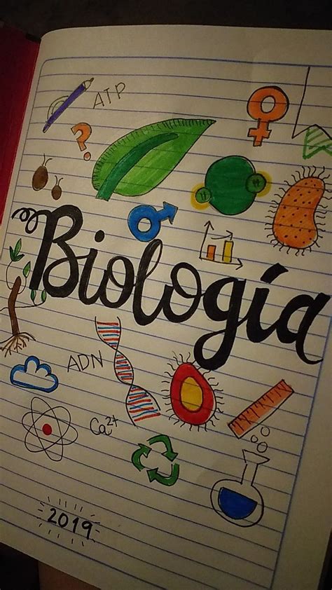 Portada De Biolog A Portadas De Biologia Portadas Dibujitos Sencillos