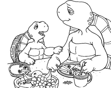 Franklin The Turtle Coloring Pages At Free Printable