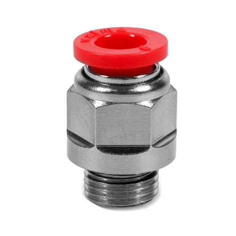 Фитинг прямой, 6мм x G 1/8 (наруж.резьба), T=(0...+60)°C, P=(-1...10 ...