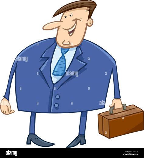 Vector Illustration Cartoon Fat Businessman Stock Vector Images Alamy