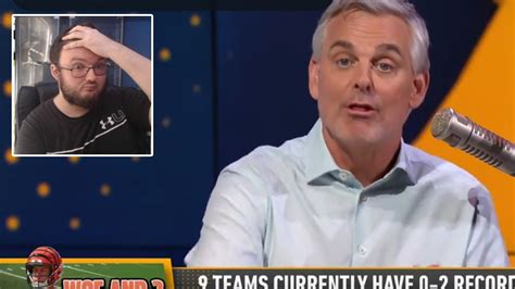 BENGALS FAN REACTS TO COLIN COWHERD CLAIMING HE S NOT WORRIED ABOUT THE