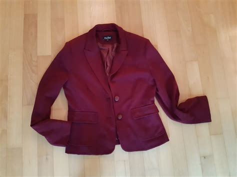 Bordeaux Roter Blazer Elegante Jacke Nulu Gr Kaufen Auf Ricardo