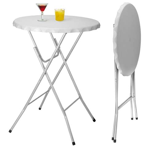 Table De Bar Type Bistrot Pliante X Cm Structure Metal