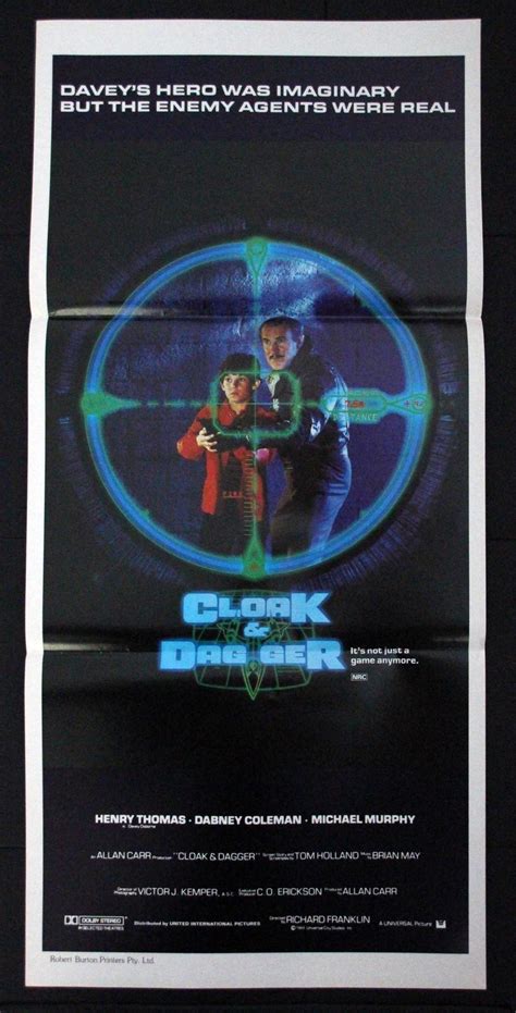 Cloak & Dagger (1984) Daybill Movie Poster