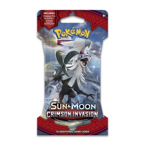 Pok Mon Tcg Sun Moon Crimson Invasion Sleeved Booster Pack Cards