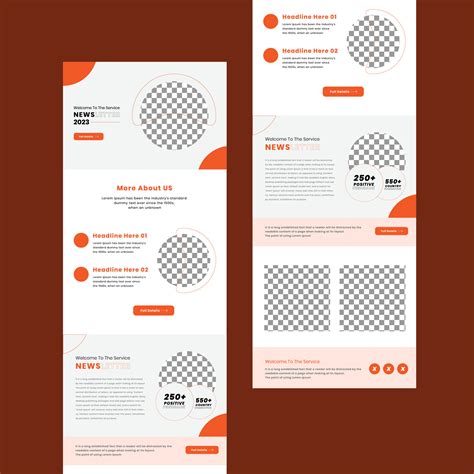 Professional Email Marketing Template Design 25124504 Vector Art at ...