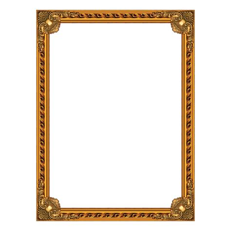 Elegante Moldura De Ouro Png Gratis Png