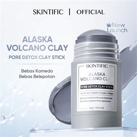 Jual Skintific Alaska Volcano Pore Detox Clay Mask Stick G Shopee