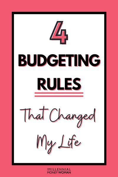 4 Important Budgeting Rules Of Thumb You Need To Know Budgeting Budgeting Finances Budgeting