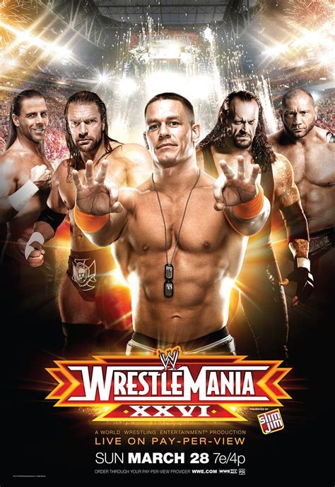 The Wwe Wrestling Team Is Shown In This Promotional Poster