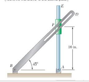 Pin P Is Attached To The Collar Shown The Motion Of Chegg