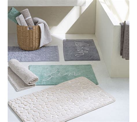 Mineral Tapis De Bain Mousse à Mémoire De Forme Gris 50x80cm Toute