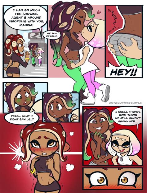 Rule 34 3girls Agent 8 Splatoon Ass Grab Blush Blush Lines Blushing Chocolate And Vanilla