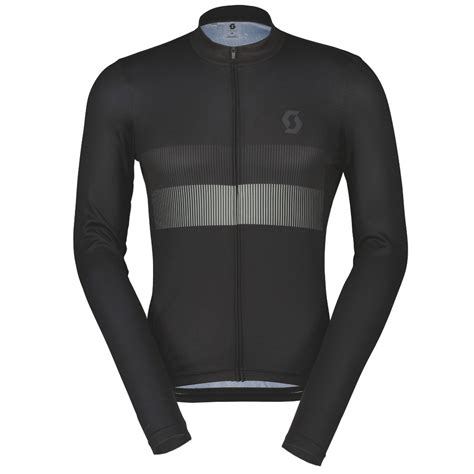 Scott Maillot De Manga Larga Hombre Rc Team Negro Gris Oscuro