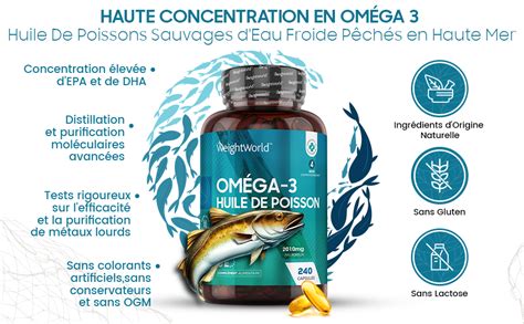 Om Ga Huile De Poissons Sauvages Mg G Lules Biodisponibles