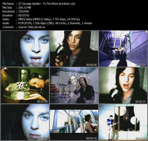 Savage Garden Video download - «To The Moon And Back» Video(VOB)