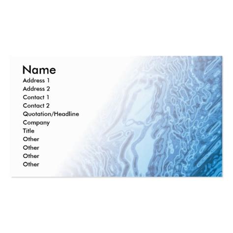 water business card zazzle