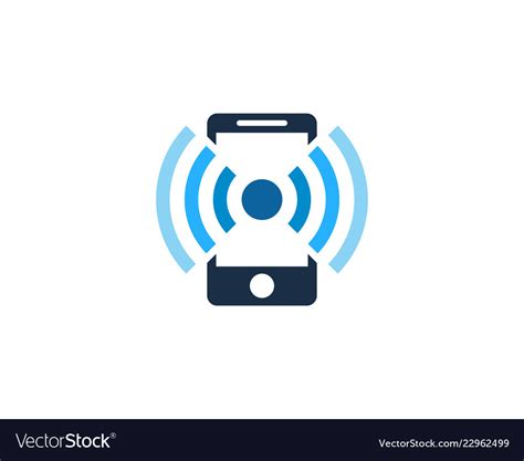 Mobile Wifi Logo Icon Design Royalty Free Vector Image