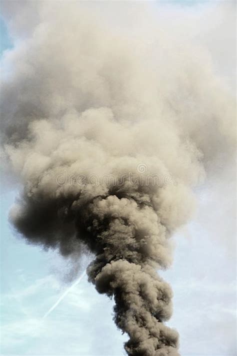 Smoke air pollution stock image. Image of black, dark - 120803535