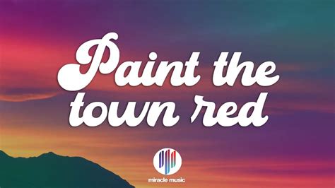 Doja Cat - Paint The Town Red (Lyrics) - YouTube