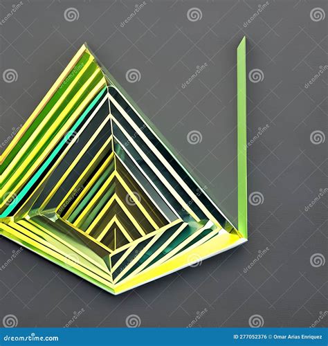 A Gradient Of Green And Yellow Triangles Arranged In A Diamond Pattern5