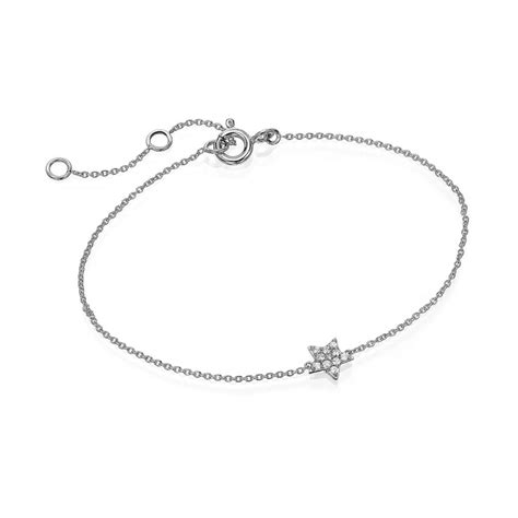 Crivelli Bracciale Stellina Oro Bianco E Diamanti