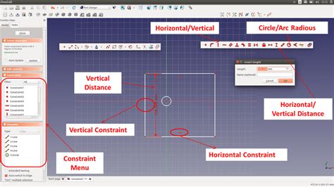 Setting Constraint In FreeCAD S Sketch In This Tutorial We Use