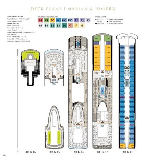 MARINA RIVIeRA DeCk PlAnS Oceania Cruises